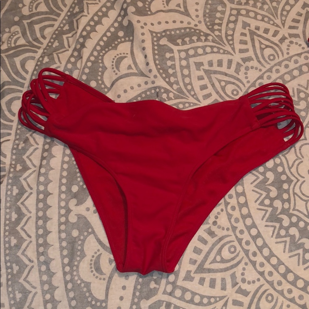 Red Hollister Swim Bottoms